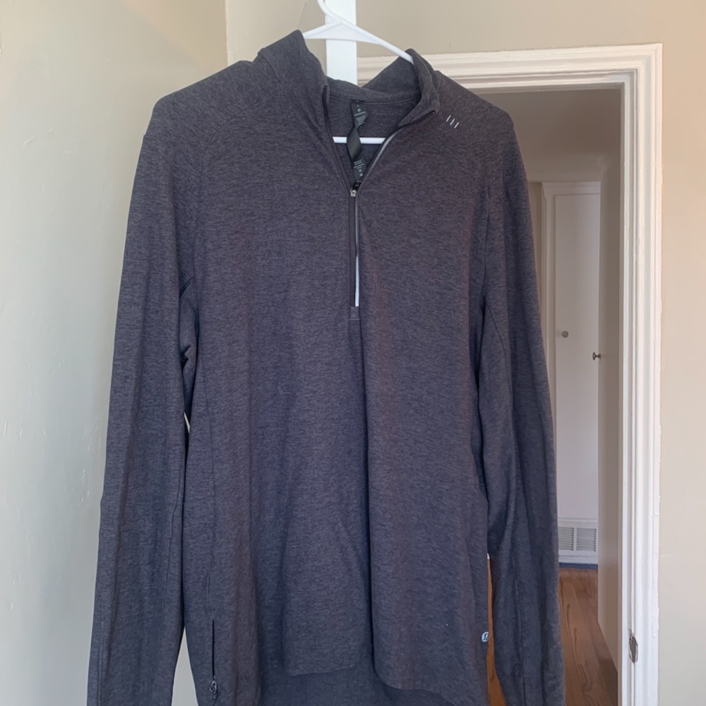 Lululemon 3/4 Zip Grey Pullover Men L